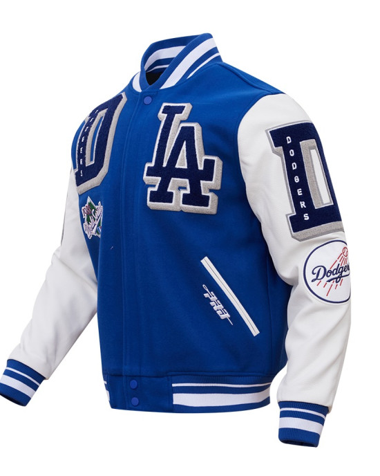 Los Angeles Dodgers Mash Up Blue Varsity Jacket