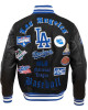 Los Angeles Dodgers Old English Black Wool Varsity Jacket