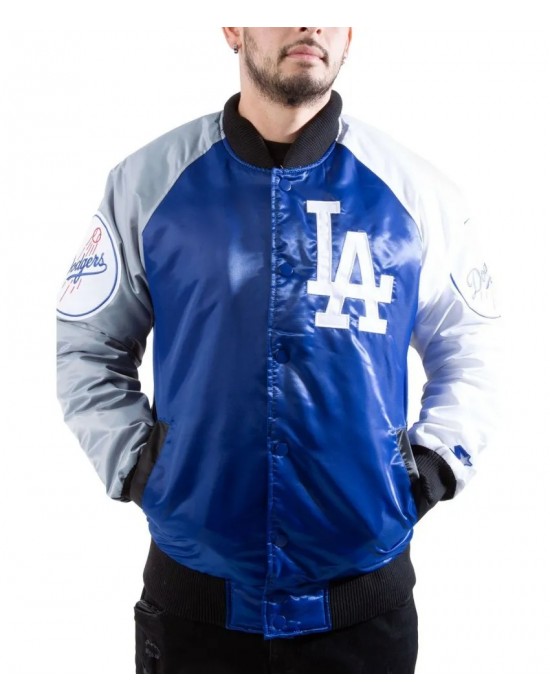 Los Angeles Dodgers Tri-Color Satin Jacket