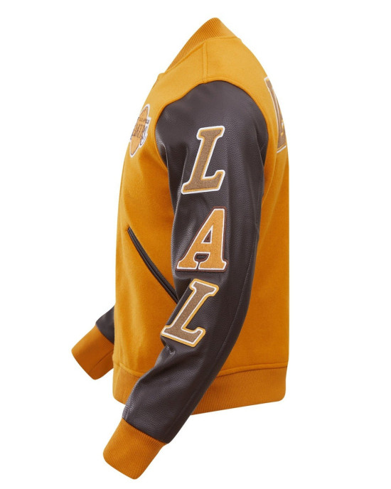 Los Angeles Lakers Classic Wool And Leather Varsity Jacket Los Angeles Lakers Classic Wool And Leather Varsity Jacket