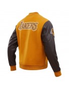 Los Angeles Lakers Classic Wool And Leather Varsity Jacket