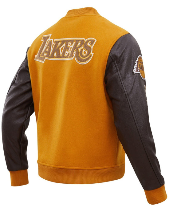 Los Angeles Lakers Classic Wool And Leather Varsity Jacket Los Angeles Lakers Classic Wool And Leather Varsity Jacket