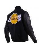 Los Angeles Lakers Gradient Logo Wool Varsity Jacket