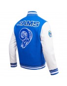 Los Angeles Rams Retro Classic Blue Wool Varsity Jacket