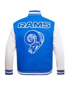 Los Angeles Rams Retro Classic Blue Wool Varsity Jacket