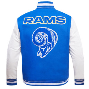 Los Angeles Rams Retro Classic Blue Wool Varsity Jacket