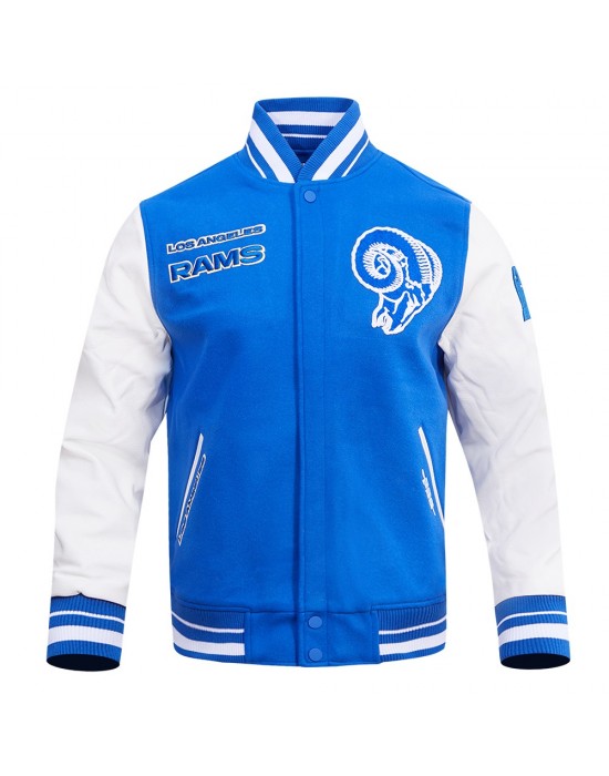 Los Angeles Rams Retro Classic Blue Wool Varsity Jacket