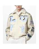 Louis Vuitton Bunny Cream Varsity Jacket