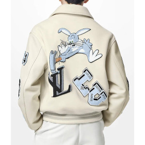 Louis Vuitton Bunny Cream Varsity Jacket