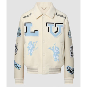 Louis Vuitton Bunny Cream Varsity Jacket