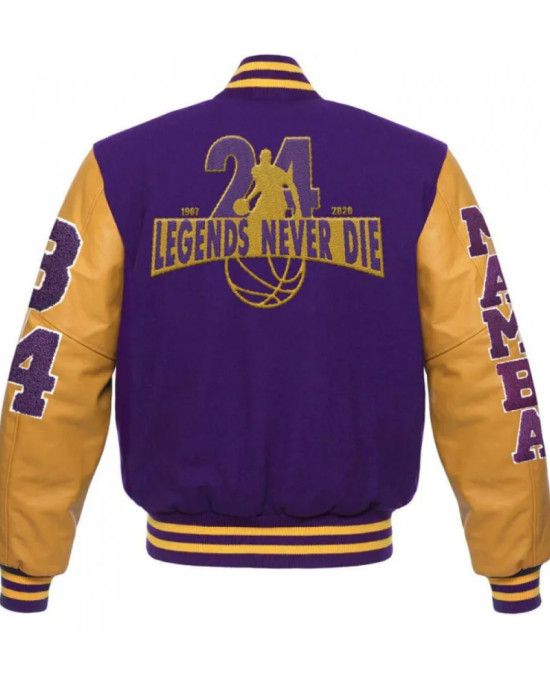 Mamba Legend Never Die Kobe Bryant Varsity Letterman Jacket Mamba Legend Never Die Kobe Bryant Varsity Letterman Jacket