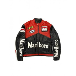 Marlboro Racing Black Leather Jacket