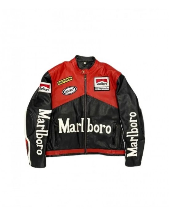 Marlboro Racing Black Leather Jacket