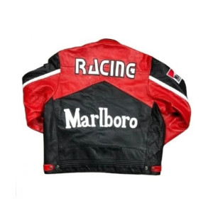 Marlboro Racing Black Leather Jacket