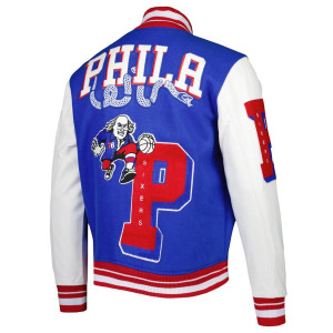 Mash Up Philadelphia 76ers Capsule Royal Varsity Jacket