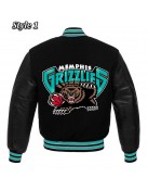 Memphis Grizzlies Black Varsity Jacket
