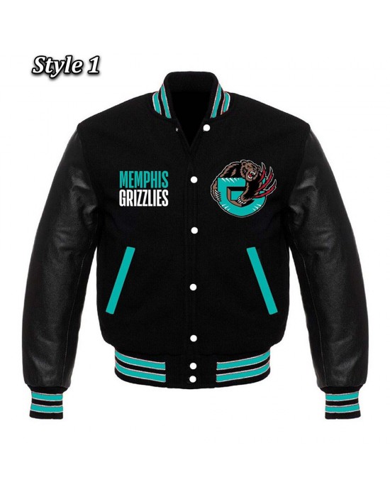 Memphis Grizzlies Black Varsity Jacket