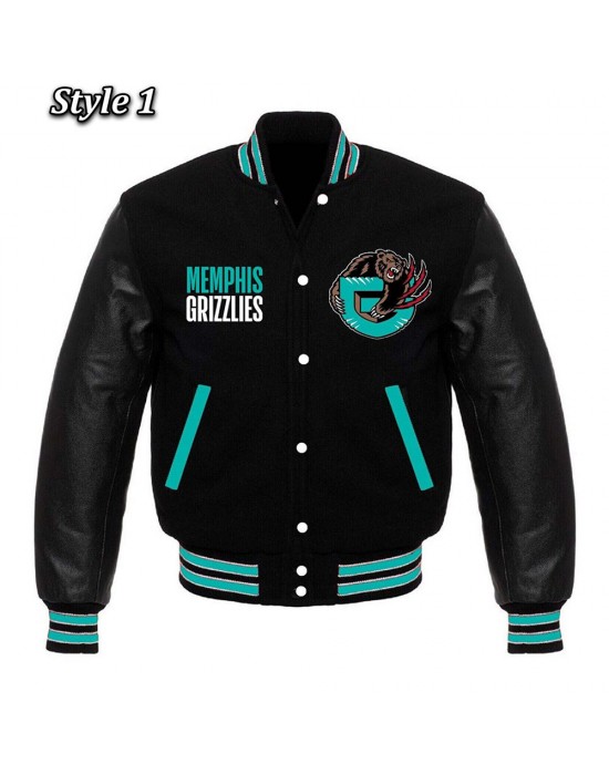 Memphis Grizzlies Black Varsity Jacket