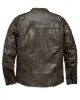 Men HD Waxed Brown Leather Jacket Men HD Waxed Brown Leather Jacket