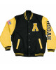 Men's American Flag Hooah Army Varsity Jacket Men's American Flag Hooah Army Varsity Jacket