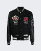 Men's Amiri Wool-Blend Varsity Bomber Jacket Men's Amiri Wool-Blend Varsity Bomber Jacket