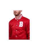 Men's Billionaire Boys Club Red Satin Jacket