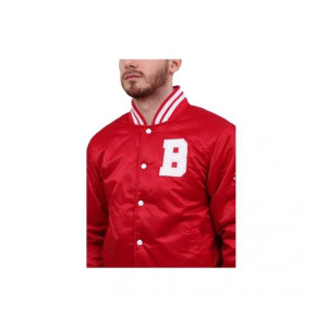 Men's Billionaire Boys Club Red Satin Jacket