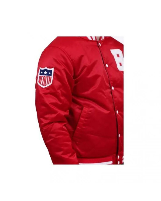 Men's Billionaire Boys Club Red Satin Jacket Men's Billionaire Boys Club Red Satin Jacket