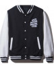 Men's Black and White Anti Social Social Club Bomber Varsity Jacket Men's Black and White Anti Social Social Club Bomber Varsity Jacket