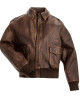 Men's Brown Real A2 Flight Pilot Bomber Distressed Cow Leather Jacket Men's Brown Real A2 Flight Pilot Bomber Distressed Cow Leather Jacket