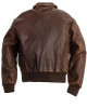 Men's Brown Real A2 Flight Pilot Bomber Distressed Cow Leather Jacket Men's Brown Real A2 Flight Pilot Bomber Distressed Cow Leather Jacket