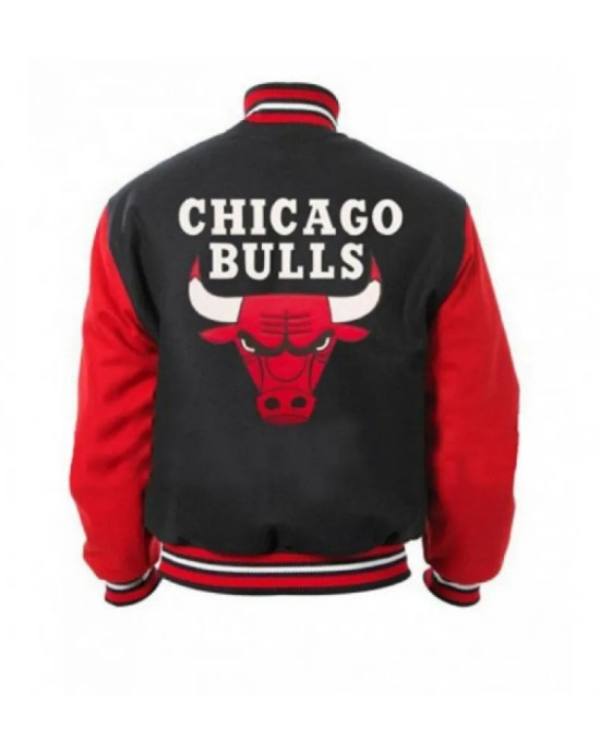 Men's Chicago Bulls Bomber Varsity Jacket Men's Chicago Bulls Bomber Varsity Jacket