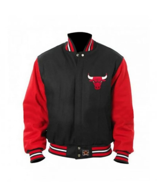 Men's Chicago Bulls Bomber Varsity Jacket Men's Chicago Bulls Bomber Varsity Jacket