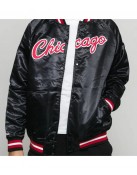 Men's Chicago Bulls Satin Bomber Jacket