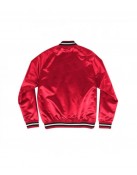 Men's Chicago Bulls Satin Bomber Jacket