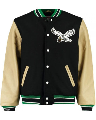 Men's Eagles Philadelphia Black Varsity Jacket