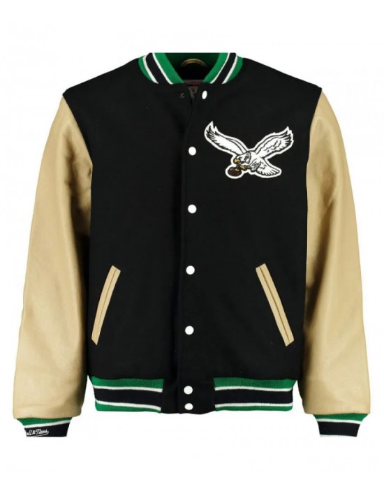 Men's Eagles Philadelphia Black Varsity Jacket