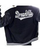 Men's J Cole Dreamville Tour Bomber Varsity Black Jacket