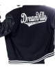 Men's J Cole Dreamville Tour Bomber Varsity Black Jacket Men's J Cole Dreamville Tour Bomber Varsity Black Jacket
