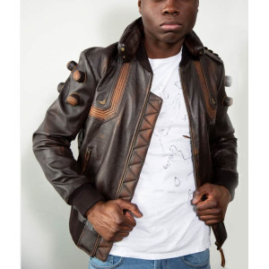 Men's Junkrat Steampunk Leather Gaming Halloween Jacket