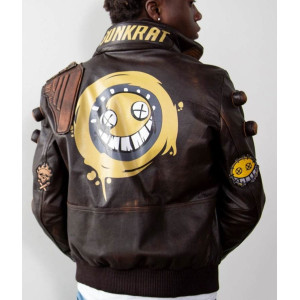 Men's Junkrat Steampunk Leather Gaming Halloween Jacket