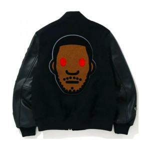 Men's Kid Cudi X Moon Man Bomber Varsity Jacket