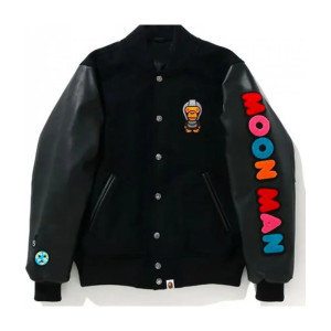 Men's Kid Cudi X Moon Man Bomber Varsity Jacket