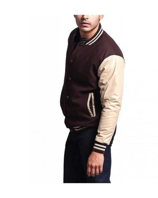Men's Letterman Baseball Varsity Jacket