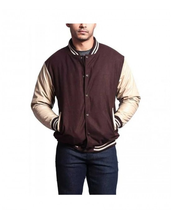 Men's Letterman Baseball Varsity Jacket