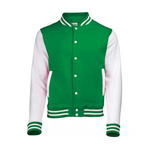 Men's Lightweight Varsity Rib Knit Bomber Jacket