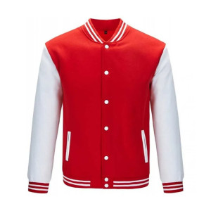 Men's Lightweight Varsity Rib Knit Bomber Jacket