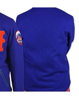 Men's New York NY Mets Blue Wool Jacket