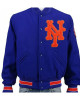 Men's New York NY Mets Blue Wool Jacket Men's New York NY Mets Blue Wool Jacket