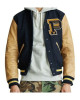 Men's State Champs Navy Blue and Brown Jacket Men's State Champs Navy Blue and Brown Jacket